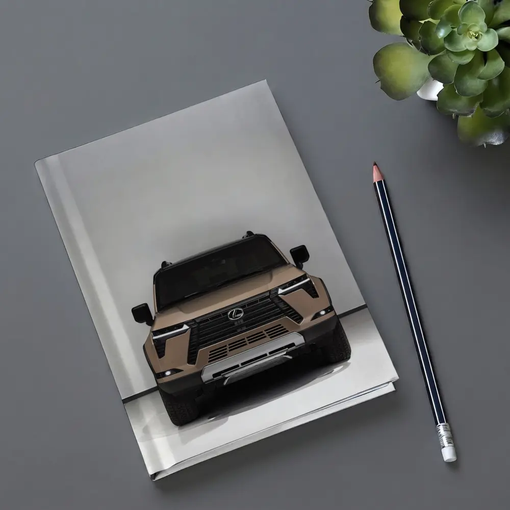 Lexus GX Front View Studio White Background – Notebooks