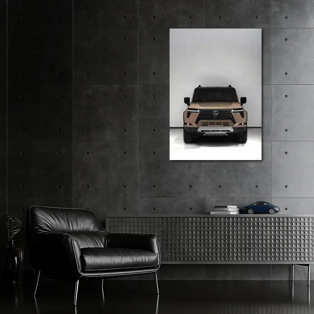 Lexus GX Front View Studio White Background – Wall Art