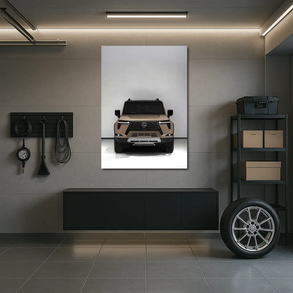 Lexus GX Front View Studio White Background – Wall Art