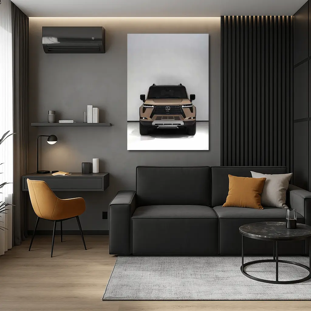 Lexus GX Front View Studio White Background – Wall Art