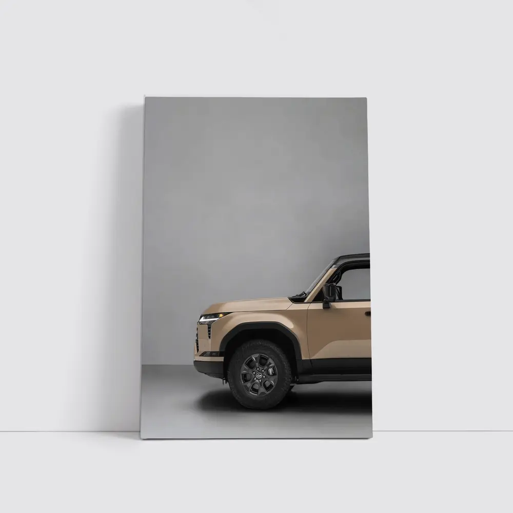 Lexus GX Desert Tan Studio Gray Background – Wall Art