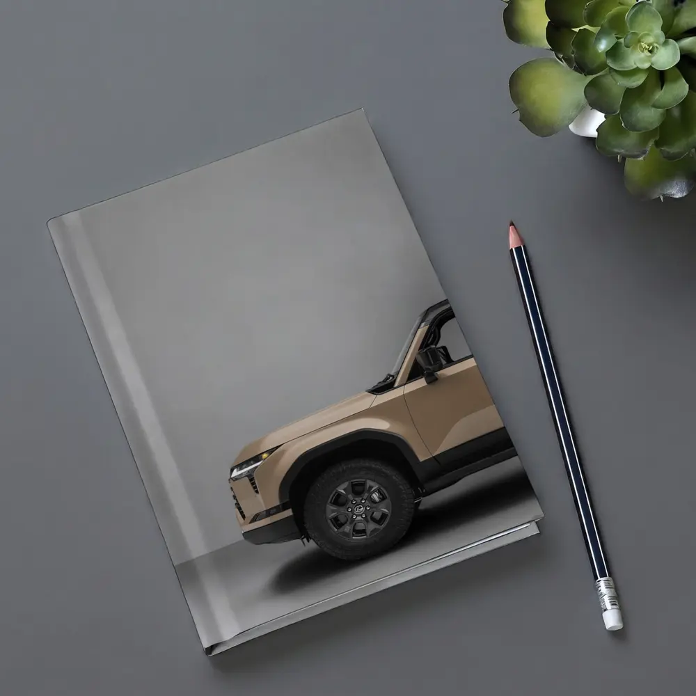 Lexus GX Desert Tan Studio Gray Background – Notebooks