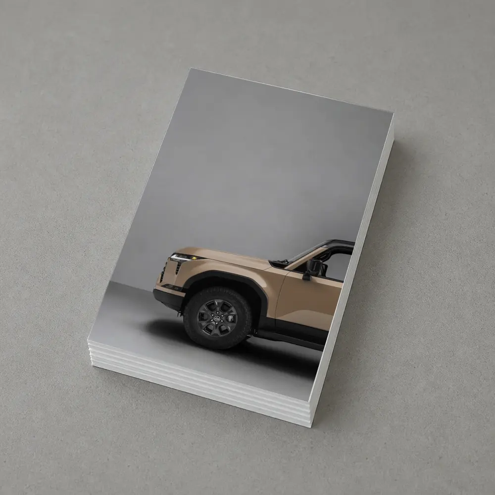 Lexus GX Desert Tan Studio Gray Background – Postcards