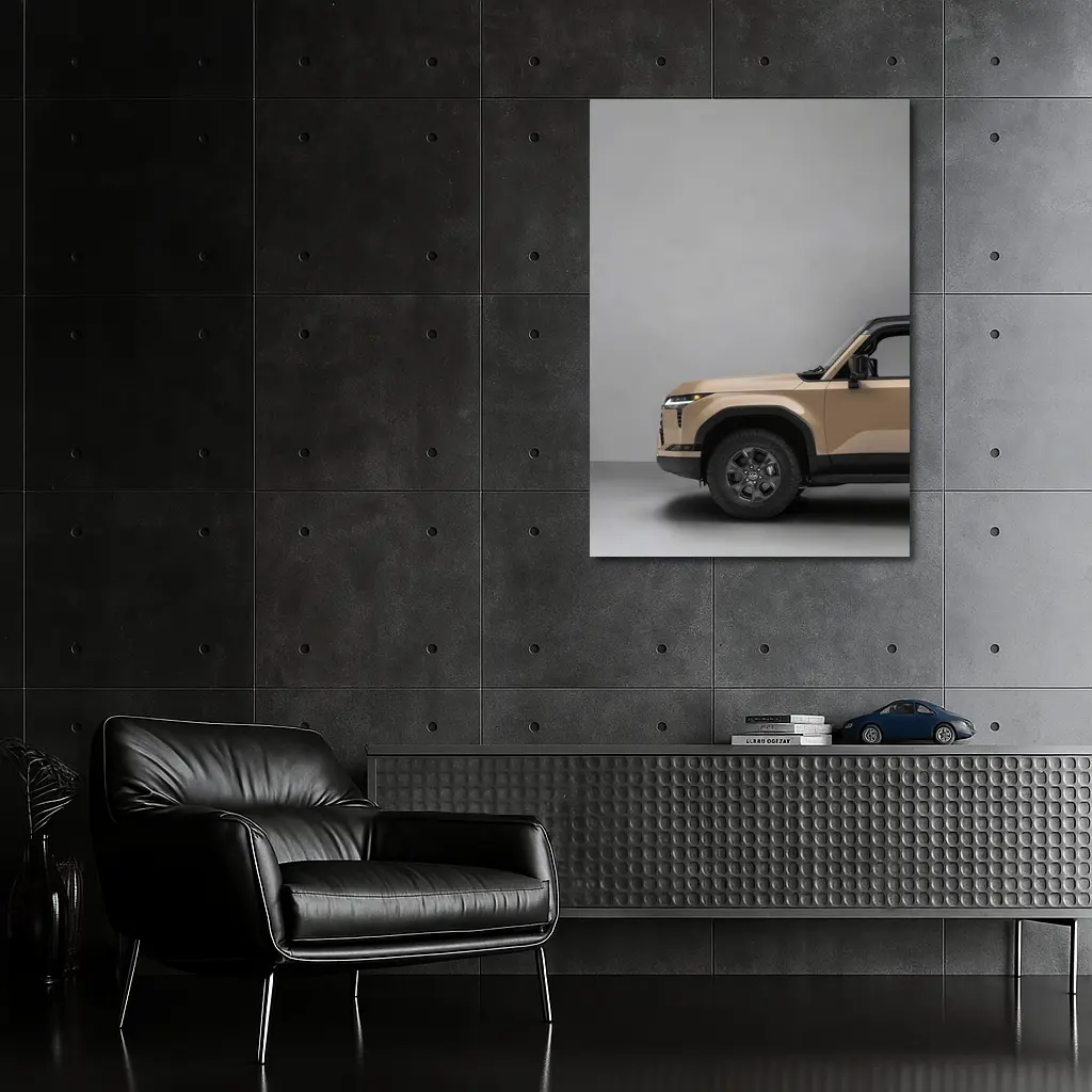 Lexus GX Desert Tan Studio Gray Background – Wall Art
