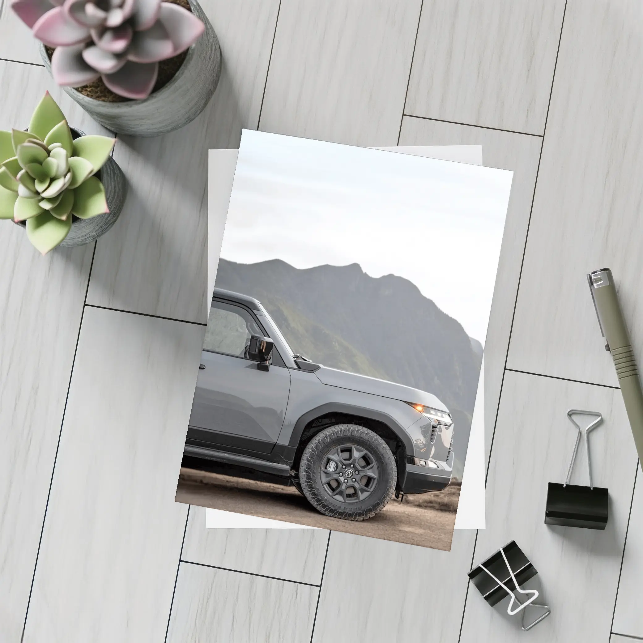 Lexus GX Mountain Gray SUV Off Road – Postcards