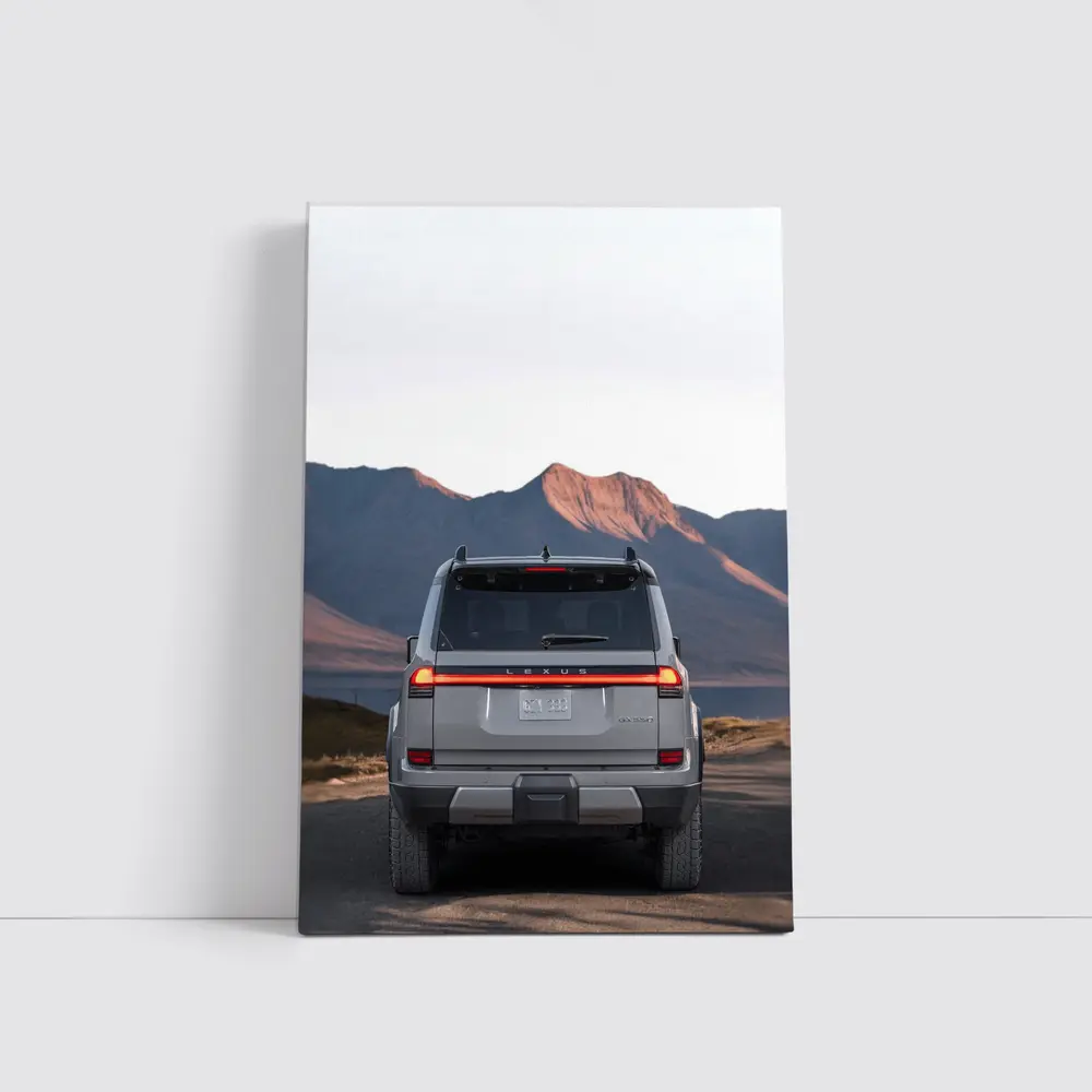 Lexus GX Rear View Mountain Desert Road – Wall Art