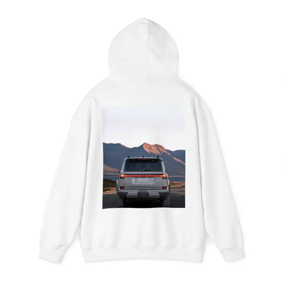 Lexus GX Rear View Mountain Desert Road – Hoodies