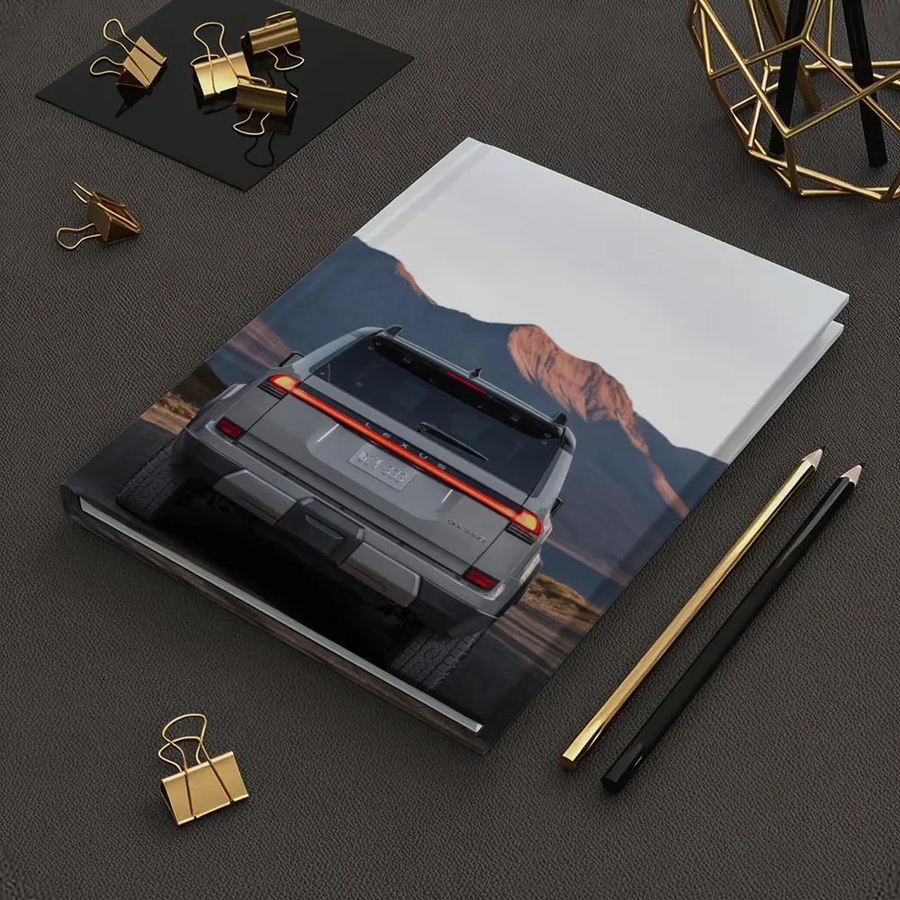 Lexus GX Rear View Mountain Desert Road – Notebooks