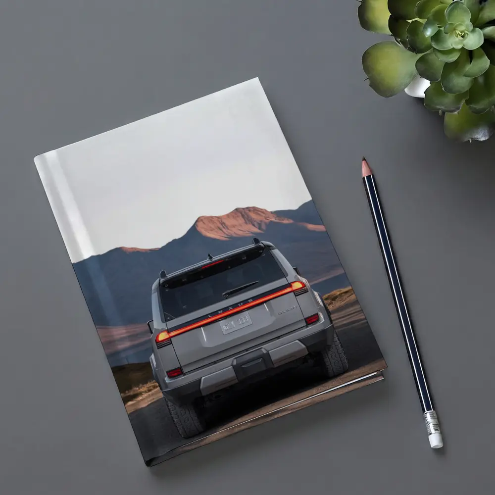 Lexus GX Rear View Mountain Desert Road – Notebooks