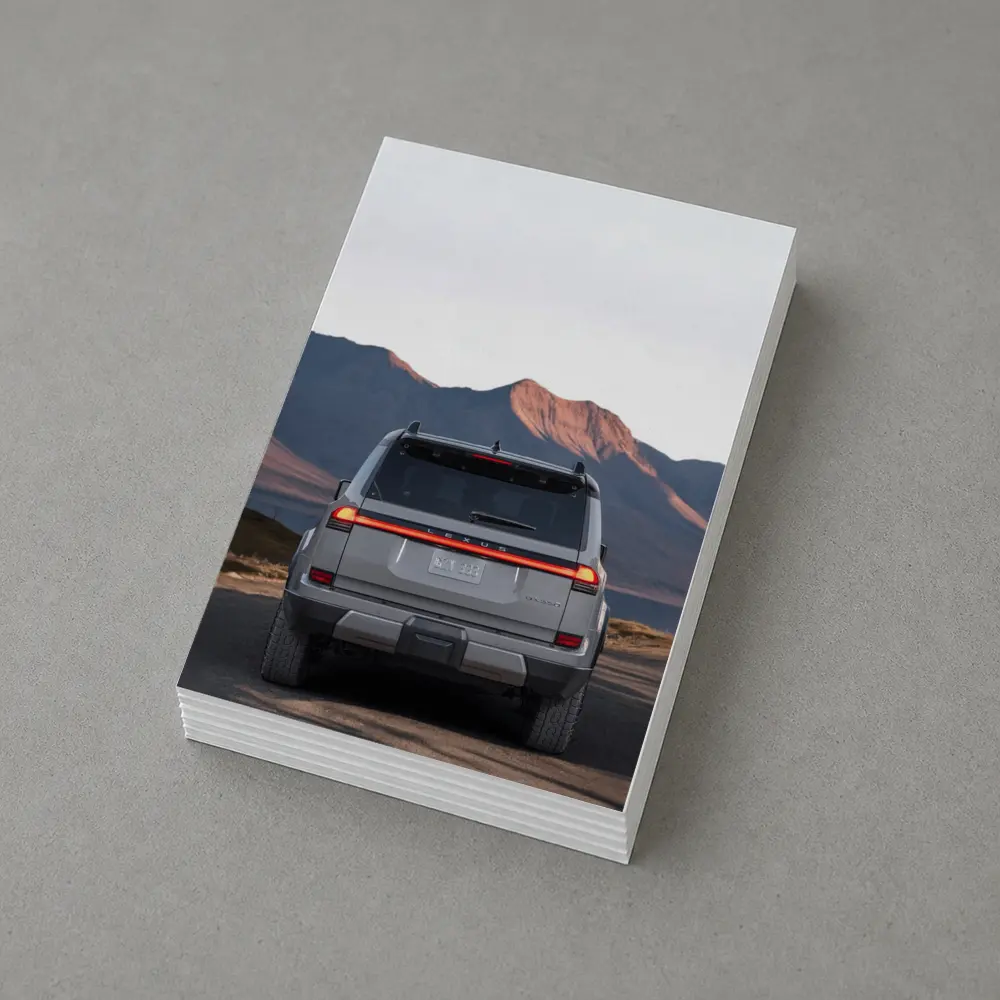 Lexus GX Rear View Mountain Desert Road – Postcards