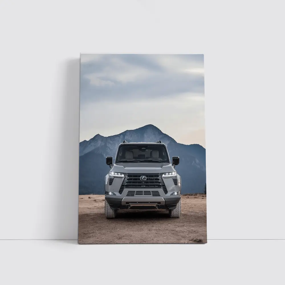 Lexus GX Front View Mountain Desert – Wall Art