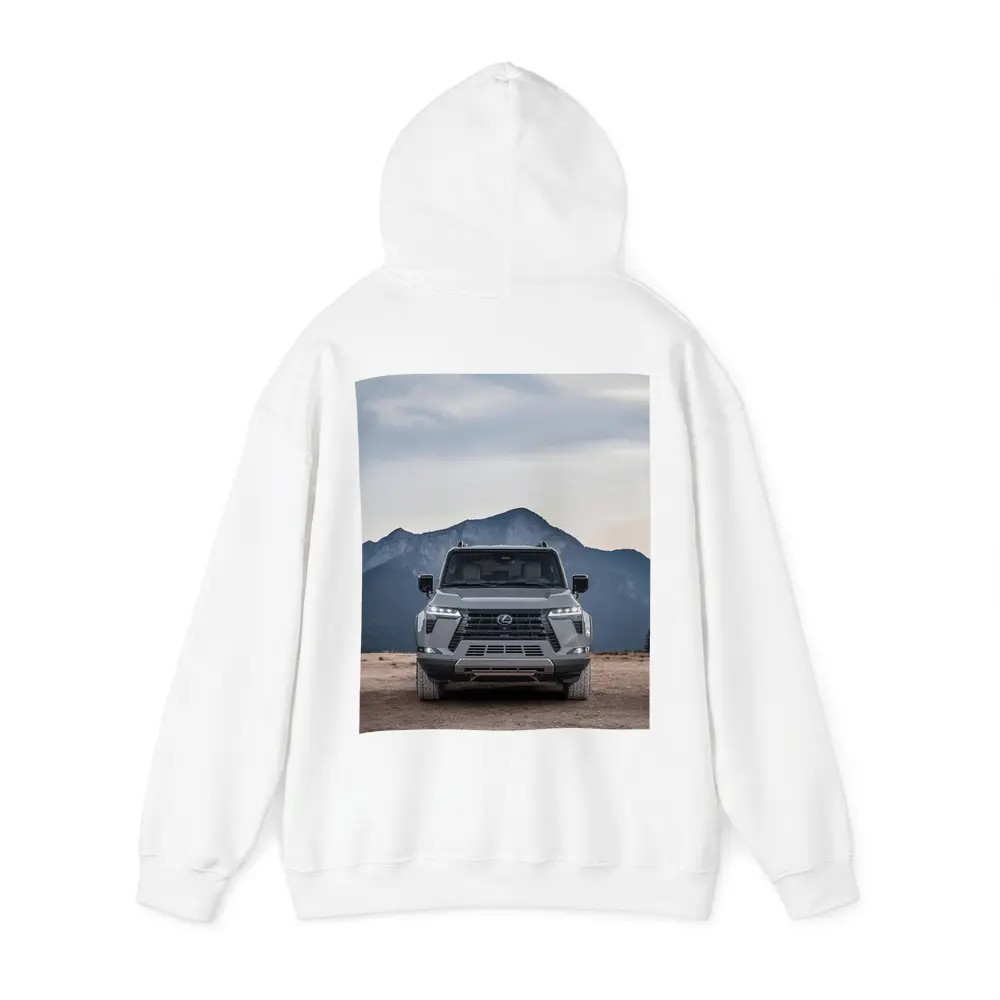Lexus GX Front View Mountain Desert – Hoodies