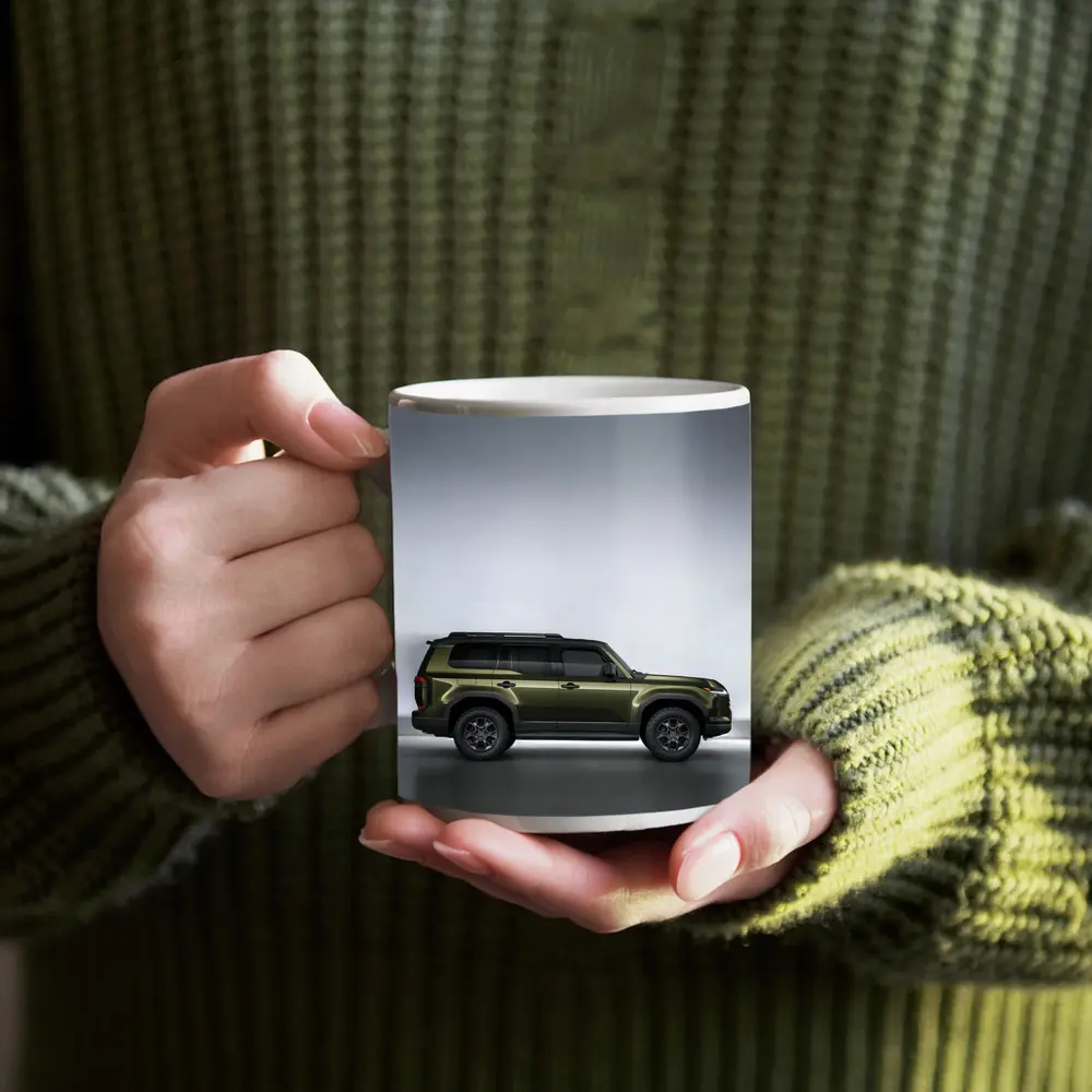 Lexus GX550 Olive Green SUV Studio Shot – Mugs