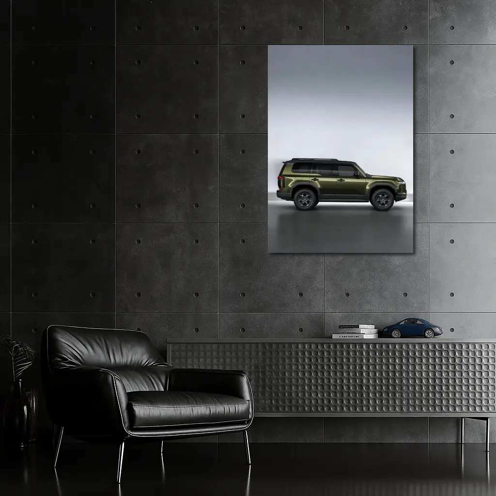 Lexus GX550 Olive Green SUV Studio Shot – Wall Art