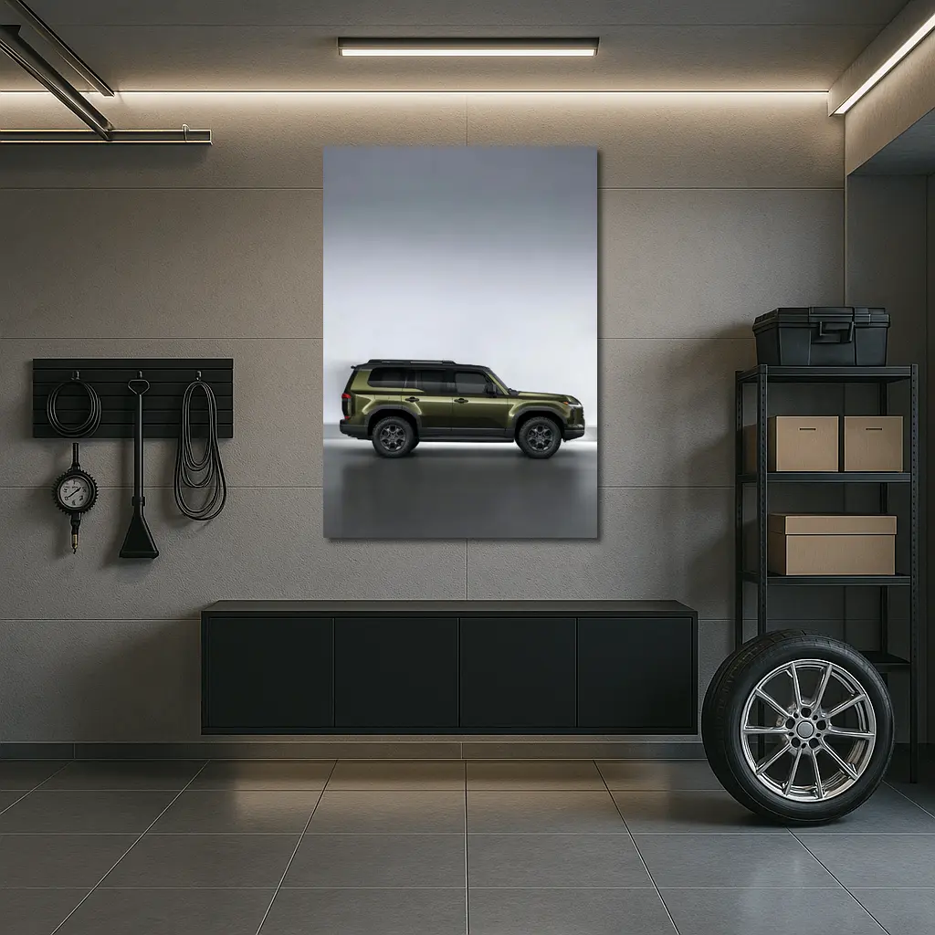 Lexus GX550 Olive Green SUV Studio Shot – Wall Art