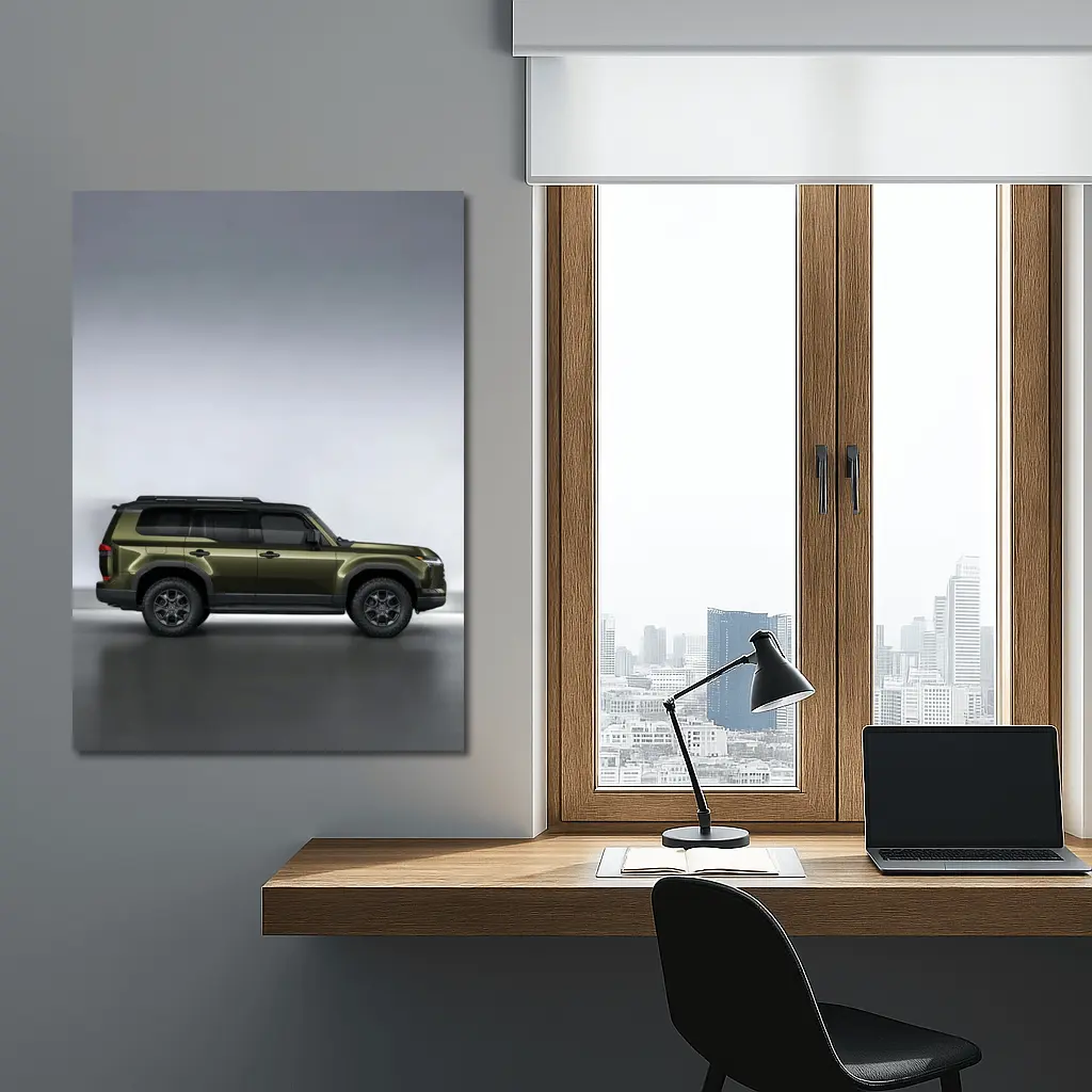 Lexus GX550 Olive Green SUV Studio Shot – Wall Art