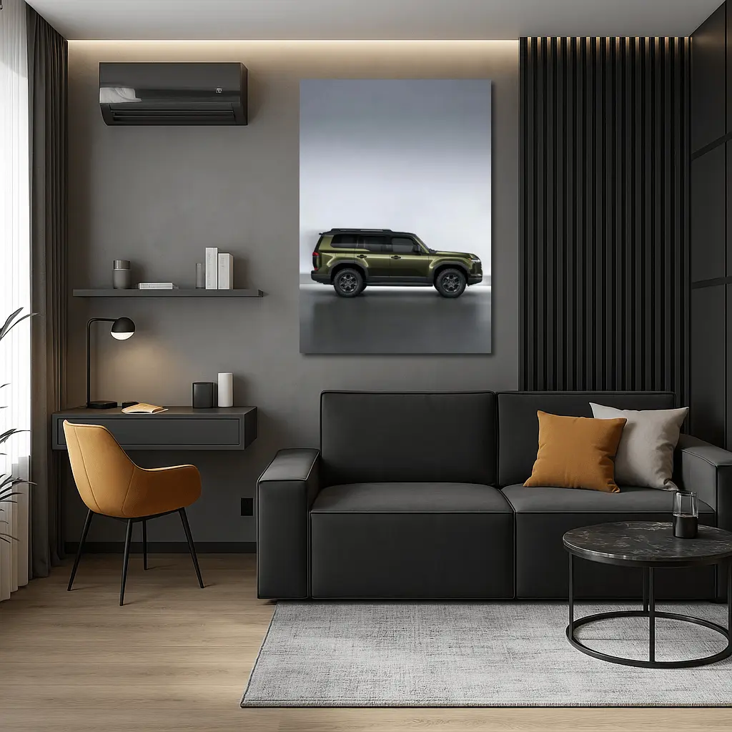 Lexus GX550 Olive Green SUV Studio Shot – Wall Art