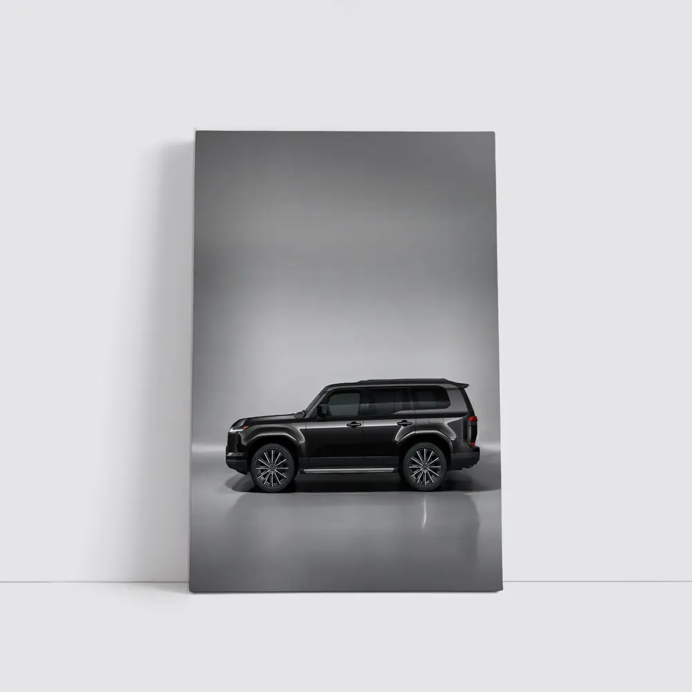 Lexus GX Black SUV Studio Gray Background – Wall Art