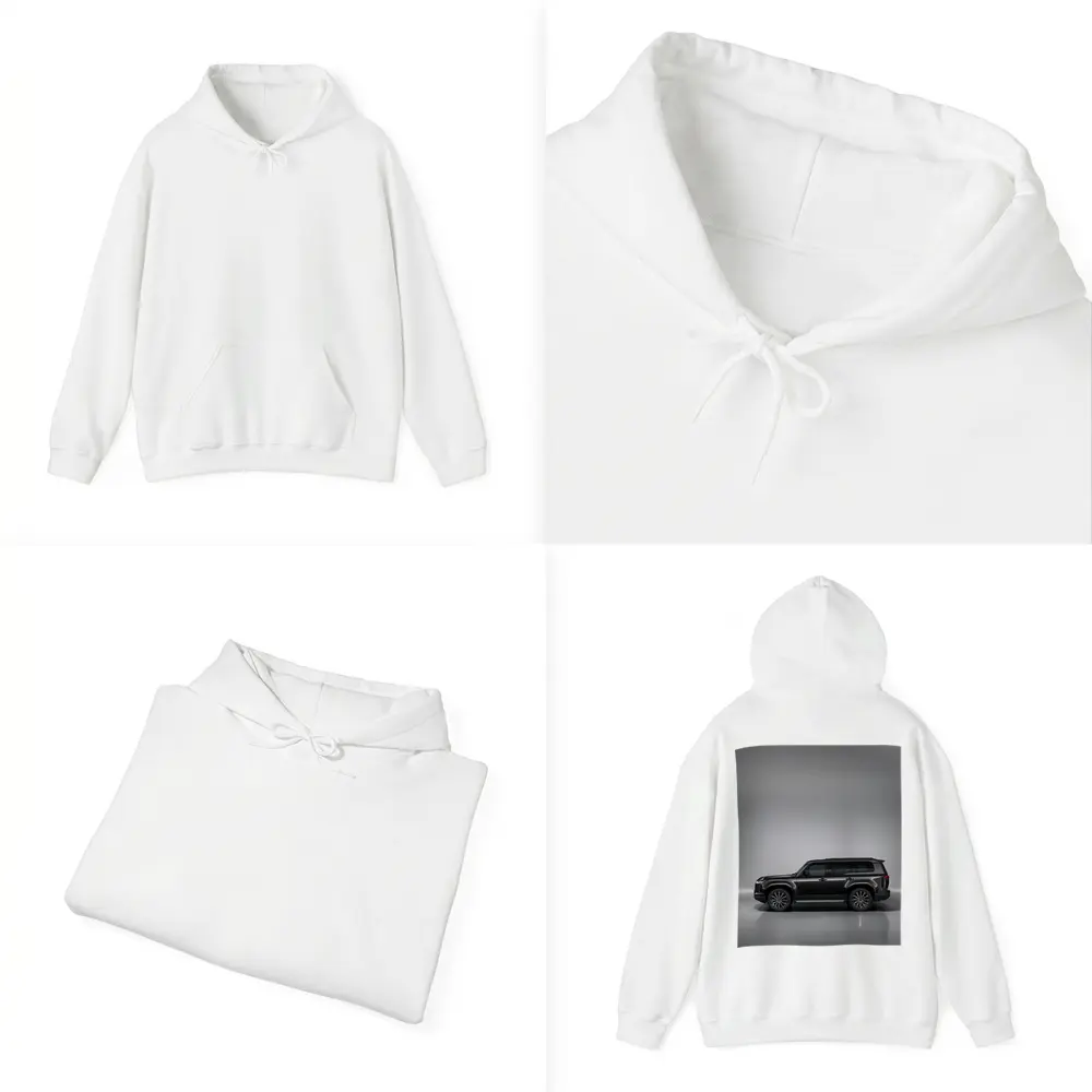 Lexus GX Black SUV Studio Gray Background – Hoodies