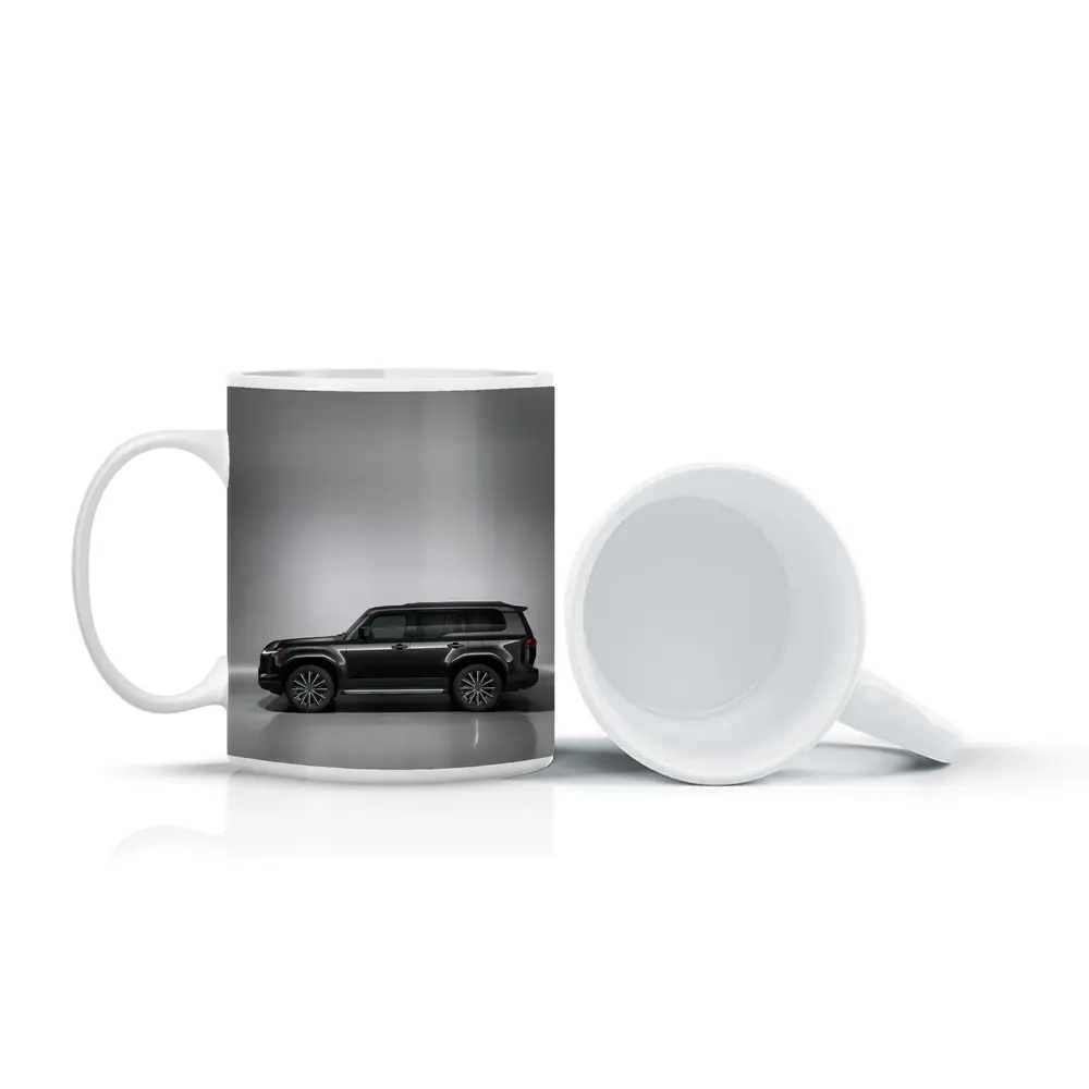 Lexus GX Black SUV Studio Gray Background – Mugs
