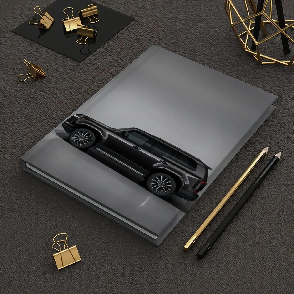 Lexus GX Black SUV Studio Gray Background – Notebooks