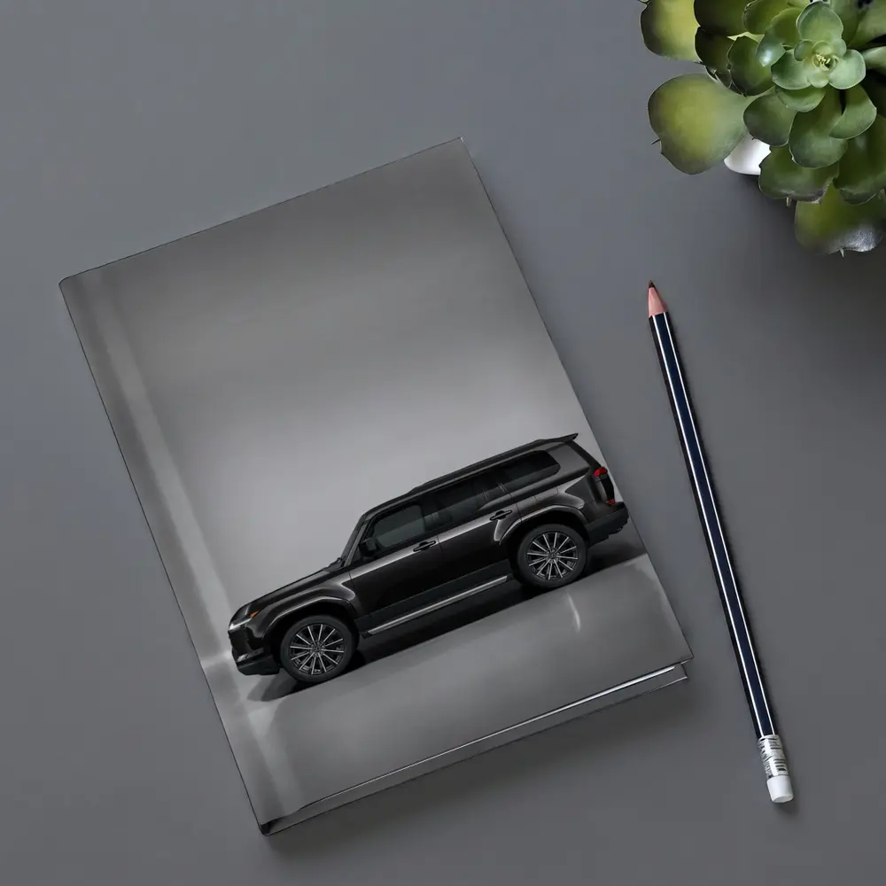 Lexus GX Black SUV Studio Gray Background – Notebooks