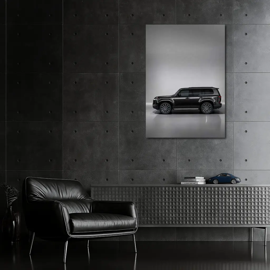 Lexus GX Black SUV Studio Gray Background – Wall Art
