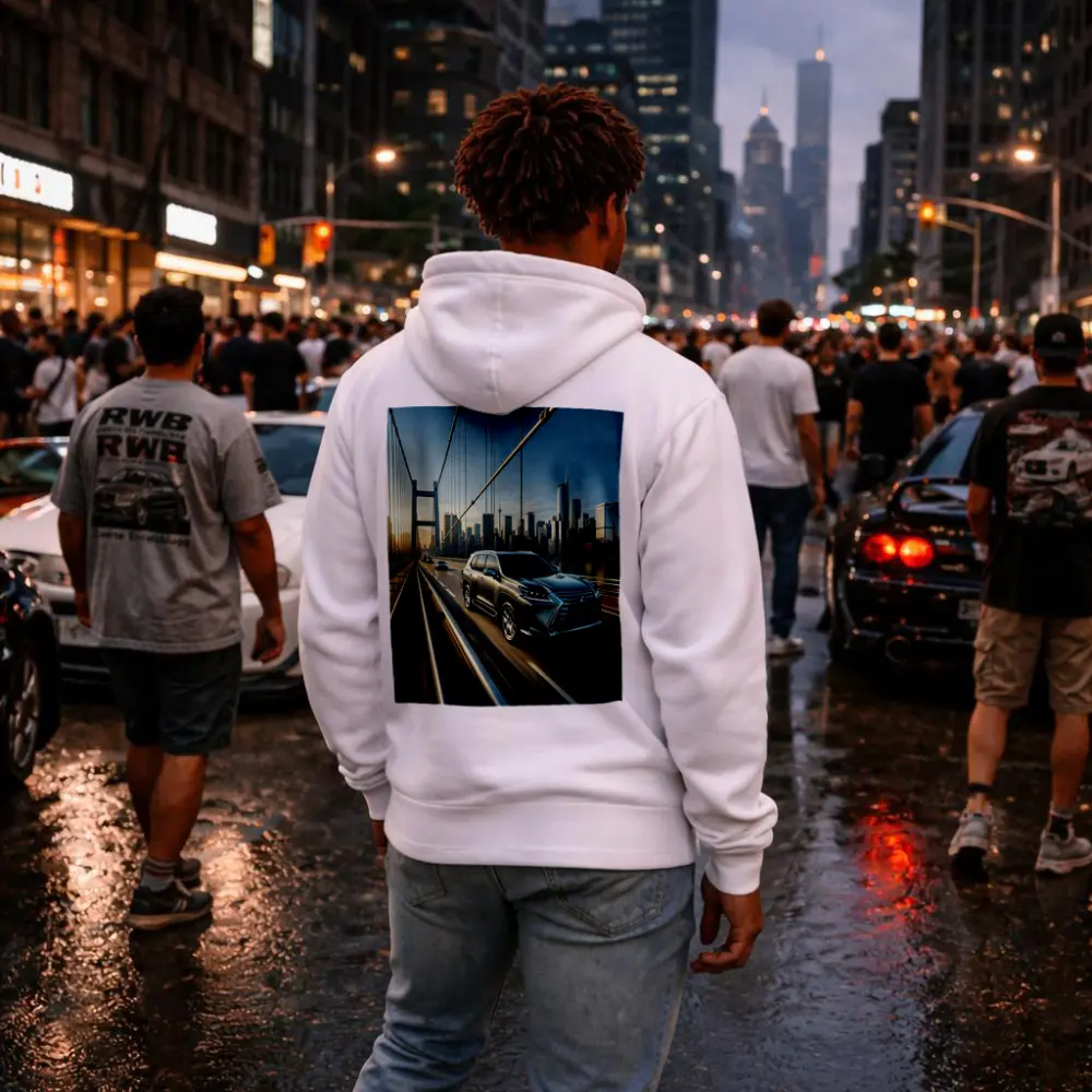 Lexus GX Crossing Bridge City Skyline – Hoodies