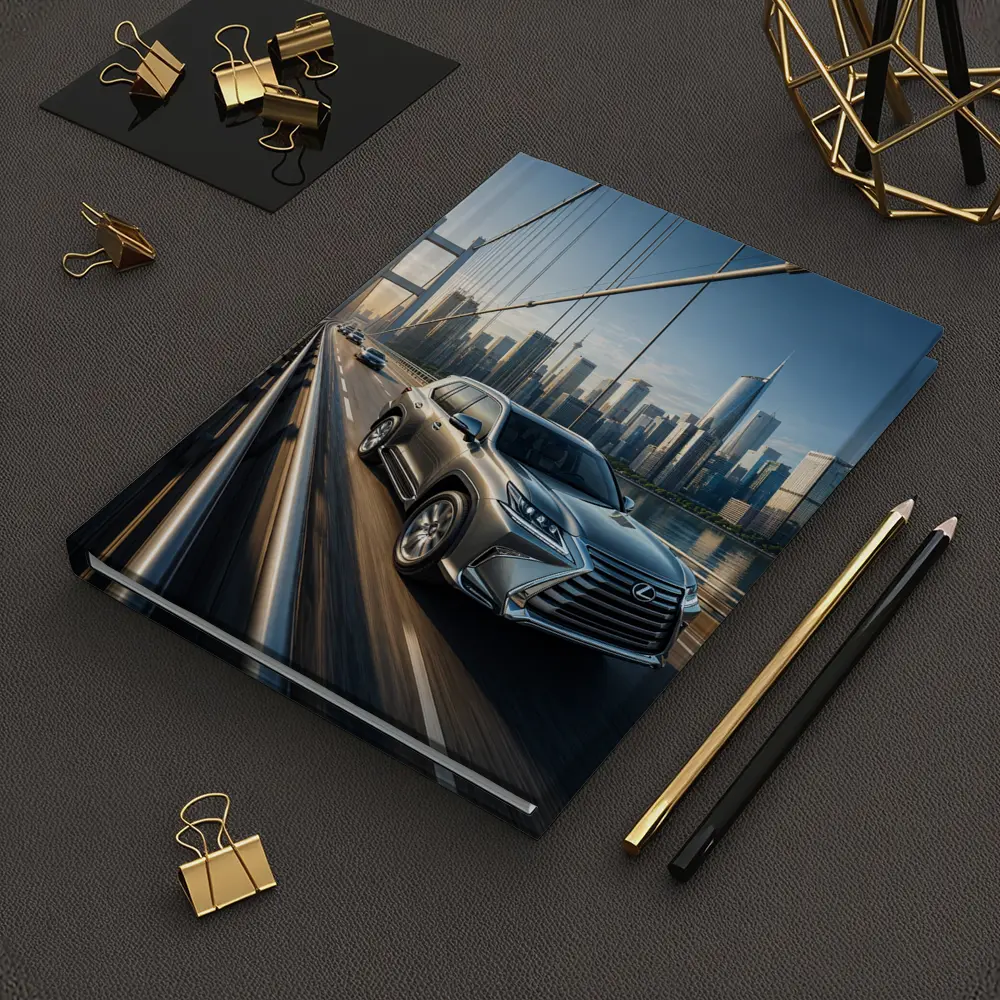 Lexus GX Crossing Bridge City Skyline – Notebooks
