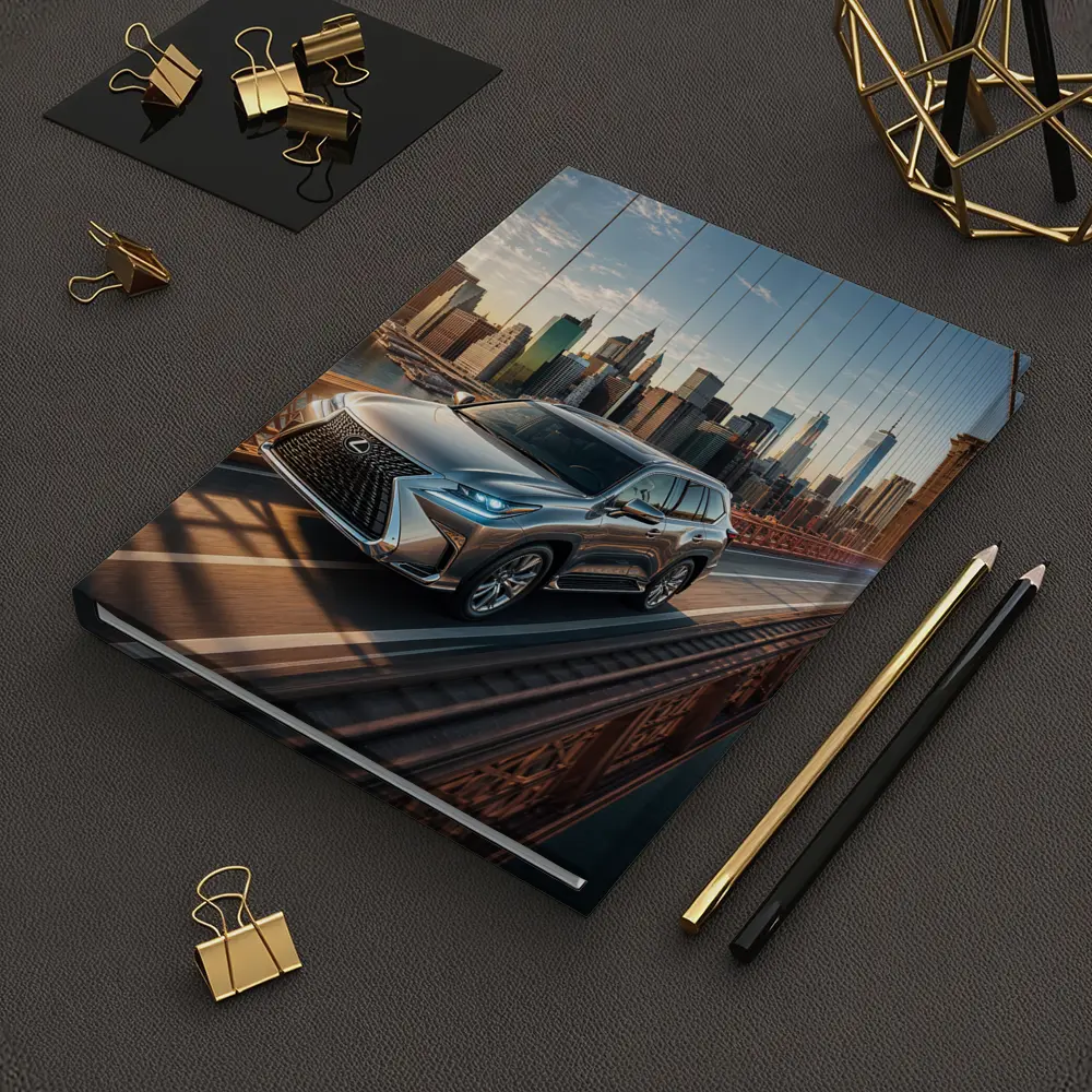 Lexus GX Silver SUV Brooklyn Bridge Skyline – Notebooks