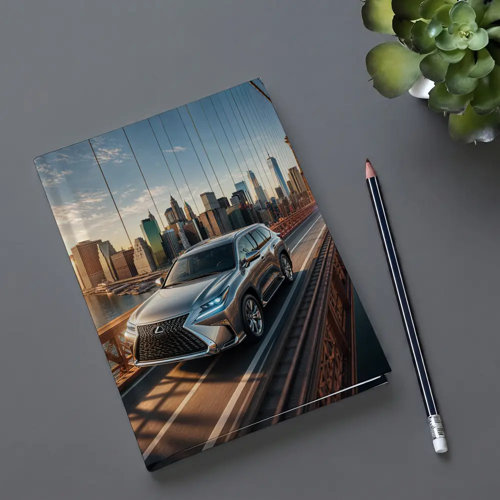 Lexus GX Silver SUV Brooklyn Bridge Skyline – Notebooks
