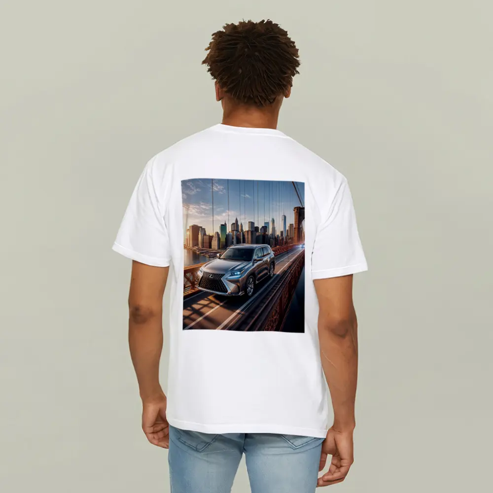 Lexus GX Silver SUV Brooklyn Bridge Skyline – T-Shirts