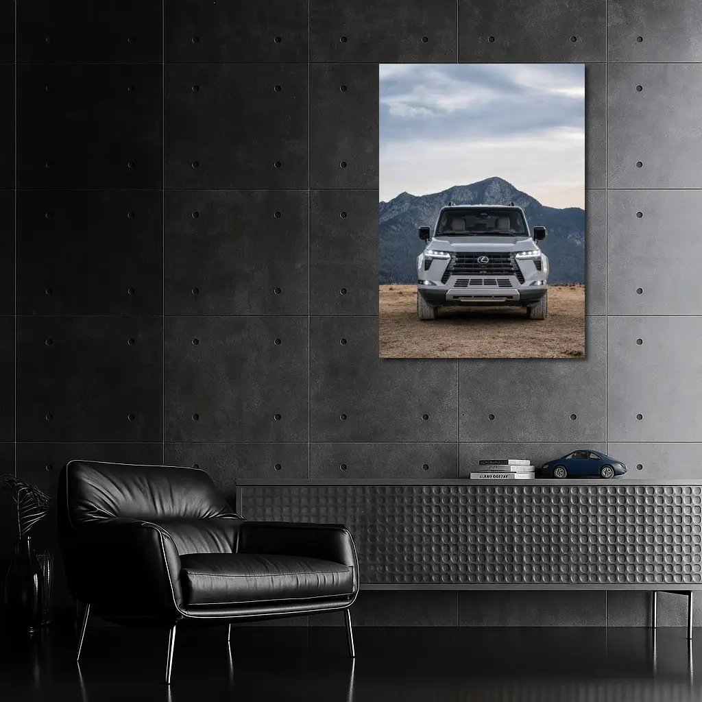 Lexus GX Front View Mountain Desert – Wall Art