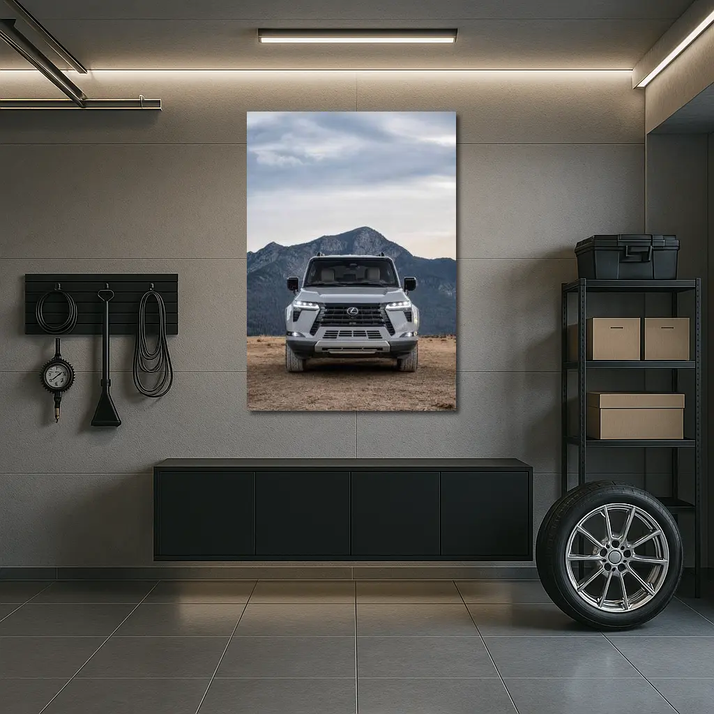 Lexus GX Front View Mountain Desert – Wall Art