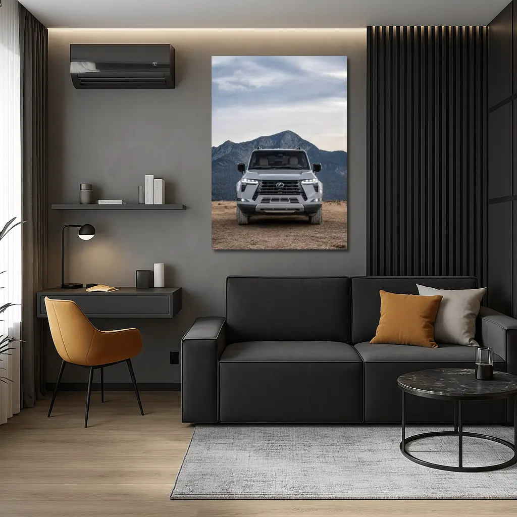 Lexus GX Front View Mountain Desert – Wall Art