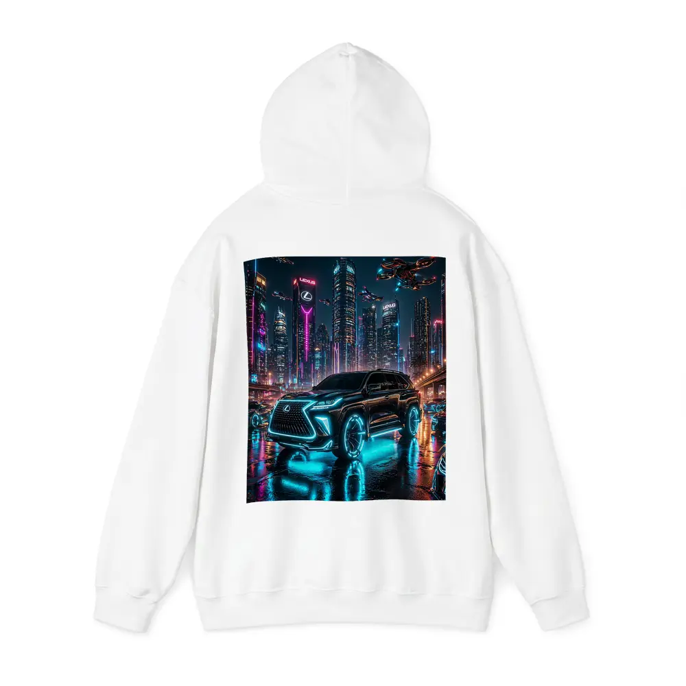 Lexus GX Neon Cyberpunk Futuristic City Night – Hoodies