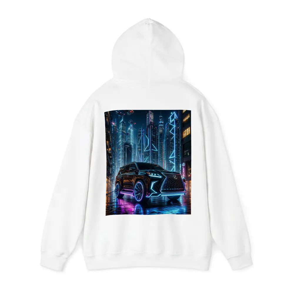 Lexus GX Neon Cyberpunk City Night – Hoodies