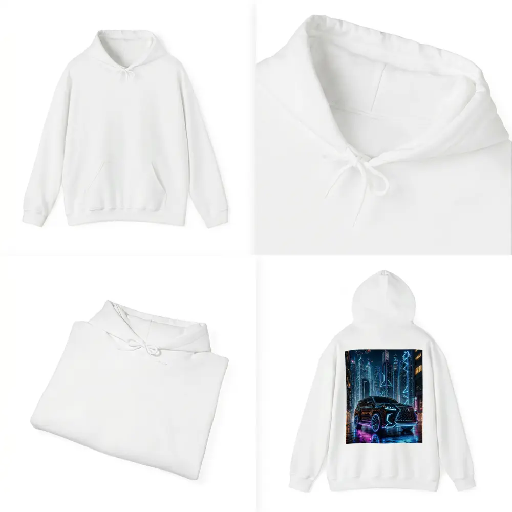 Lexus GX Neon Cyberpunk City Night – Hoodies