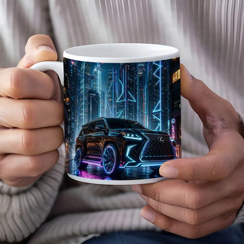 Lexus GX Neon Cyberpunk City Night – Mugs