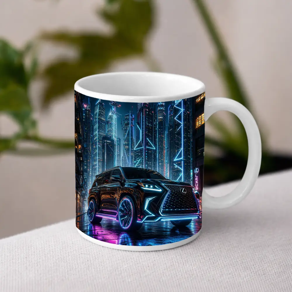 Lexus GX Neon Cyberpunk City Night – Mugs