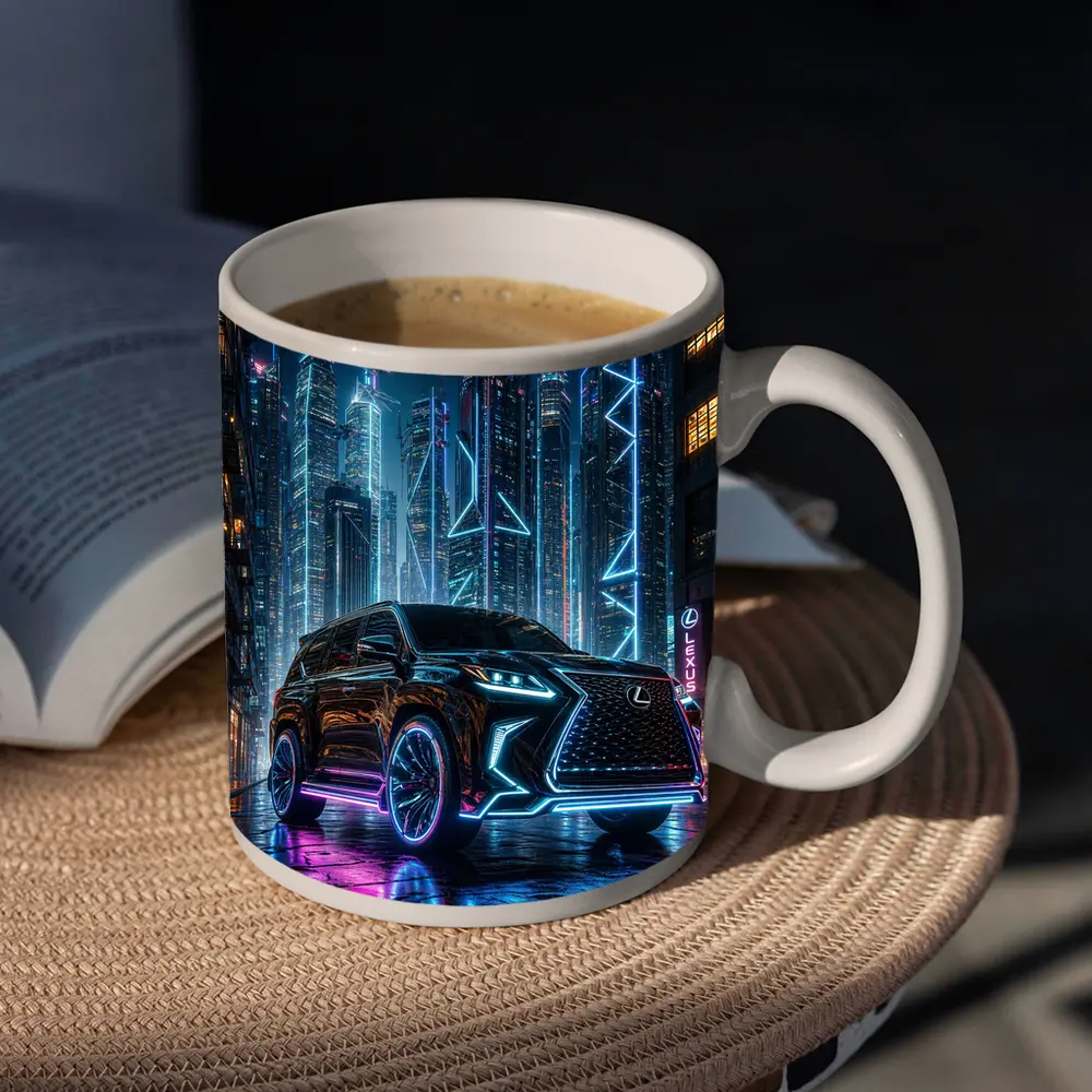 Lexus GX Neon Cyberpunk City Night – Mugs