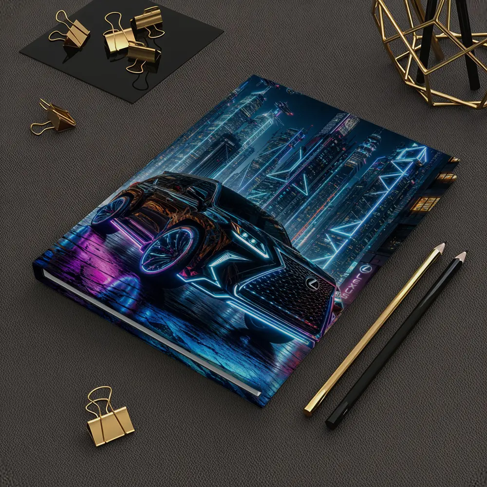Lexus GX Neon Cyberpunk City Night – Notebooks