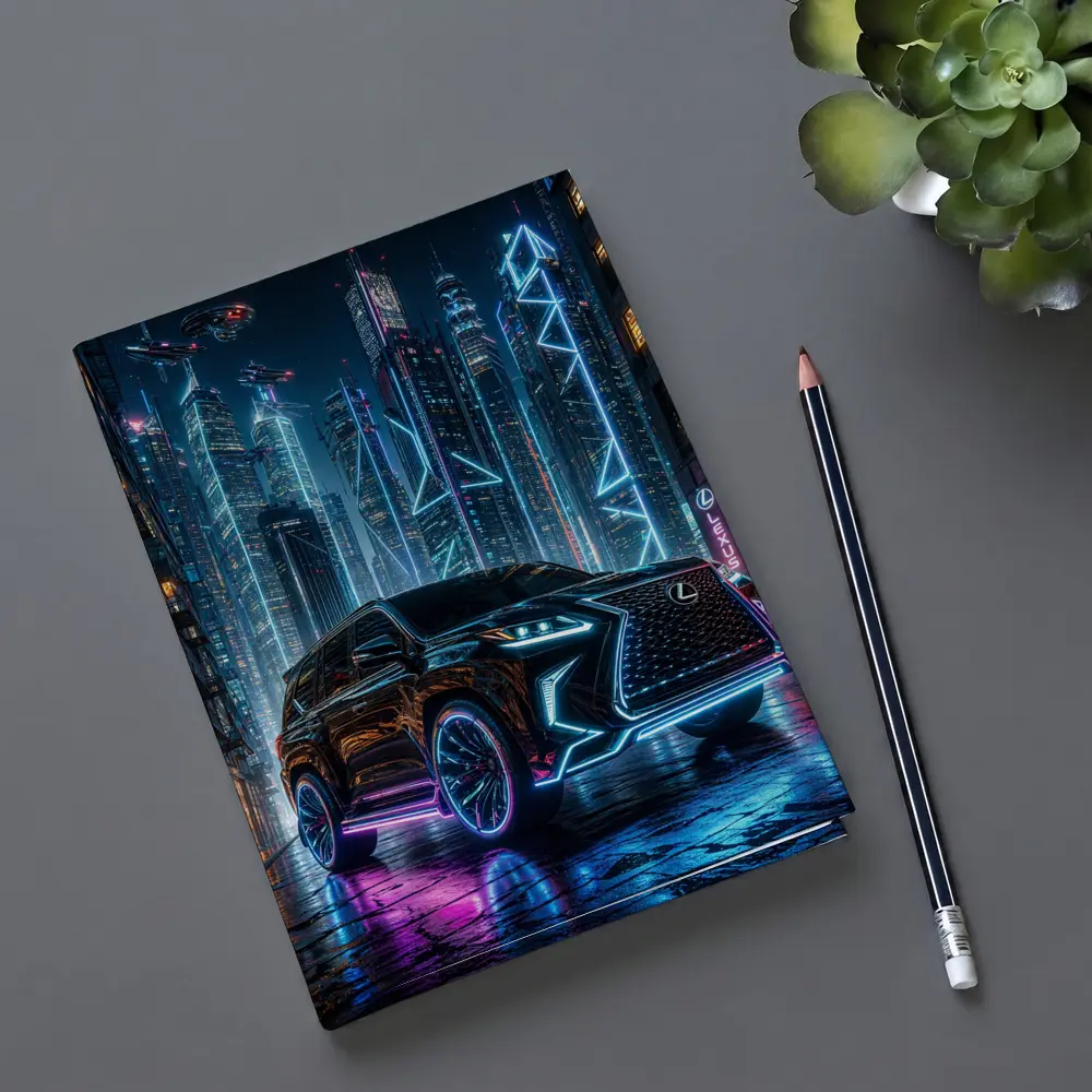 Lexus GX Neon Cyberpunk City Night – Notebooks