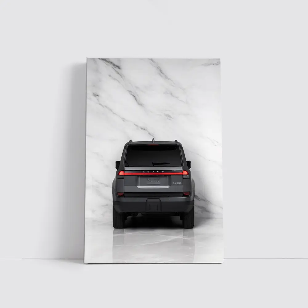 Lexus GX550 SUV Rear Marble Background – Wall Art