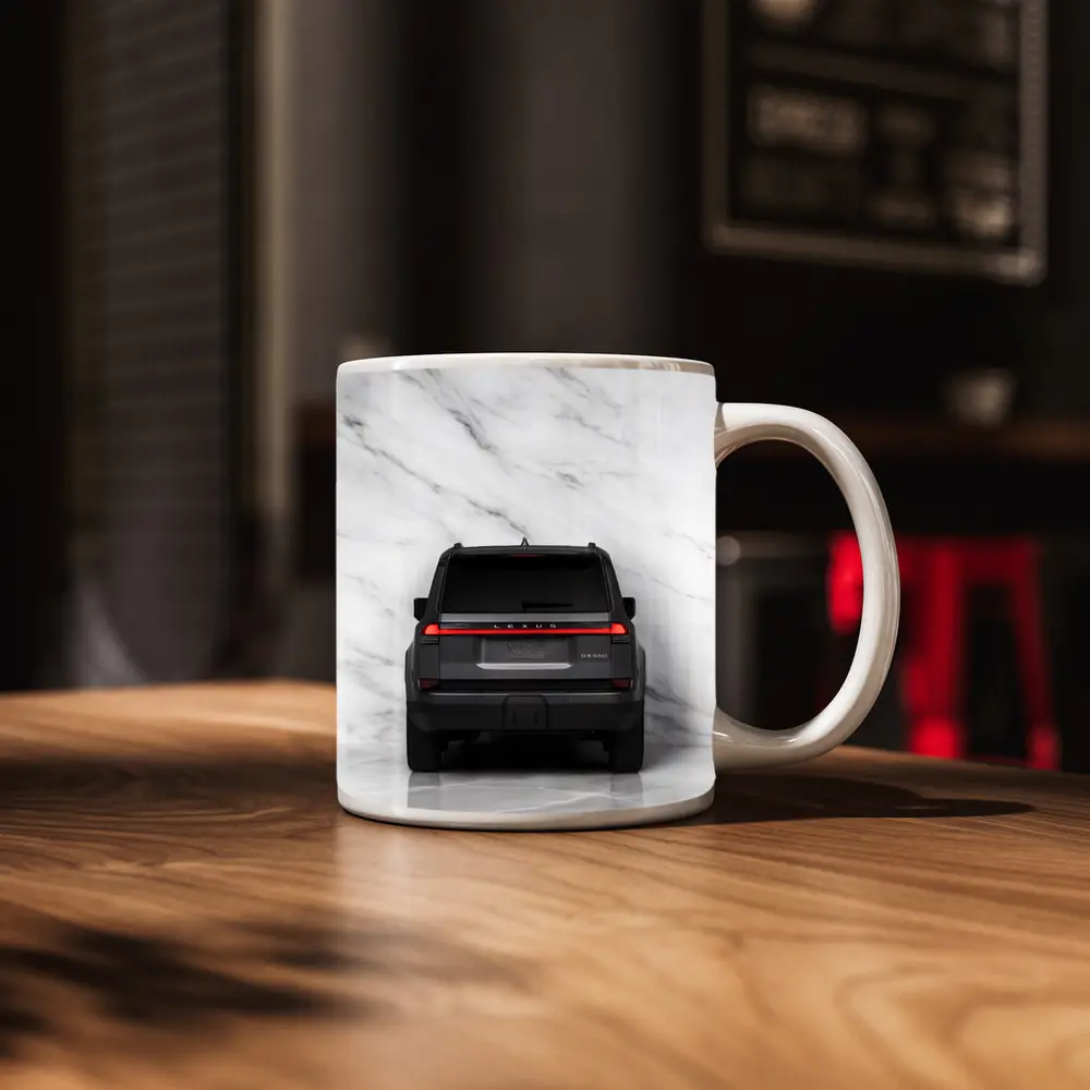 Lexus GX550 SUV Rear Marble Background – Mugs