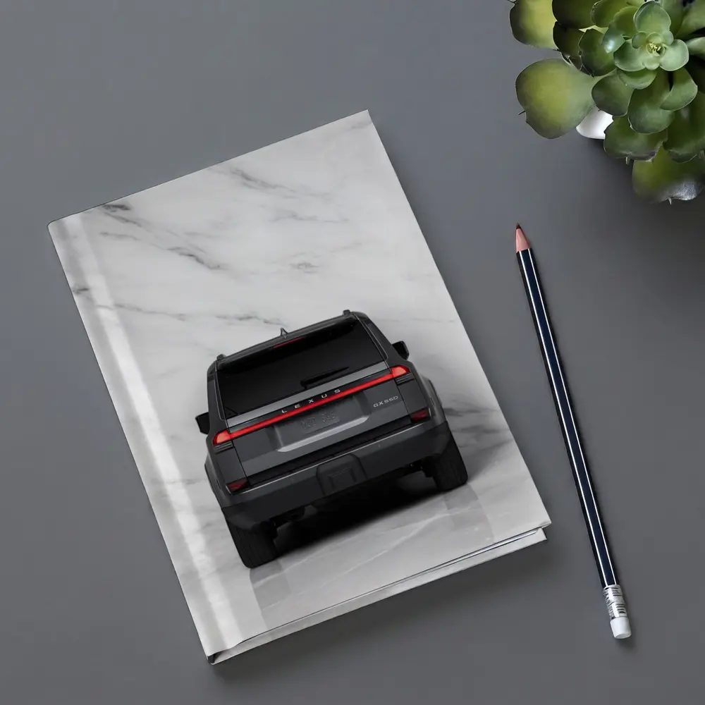 Lexus GX550 SUV Rear Marble Background – Notebooks