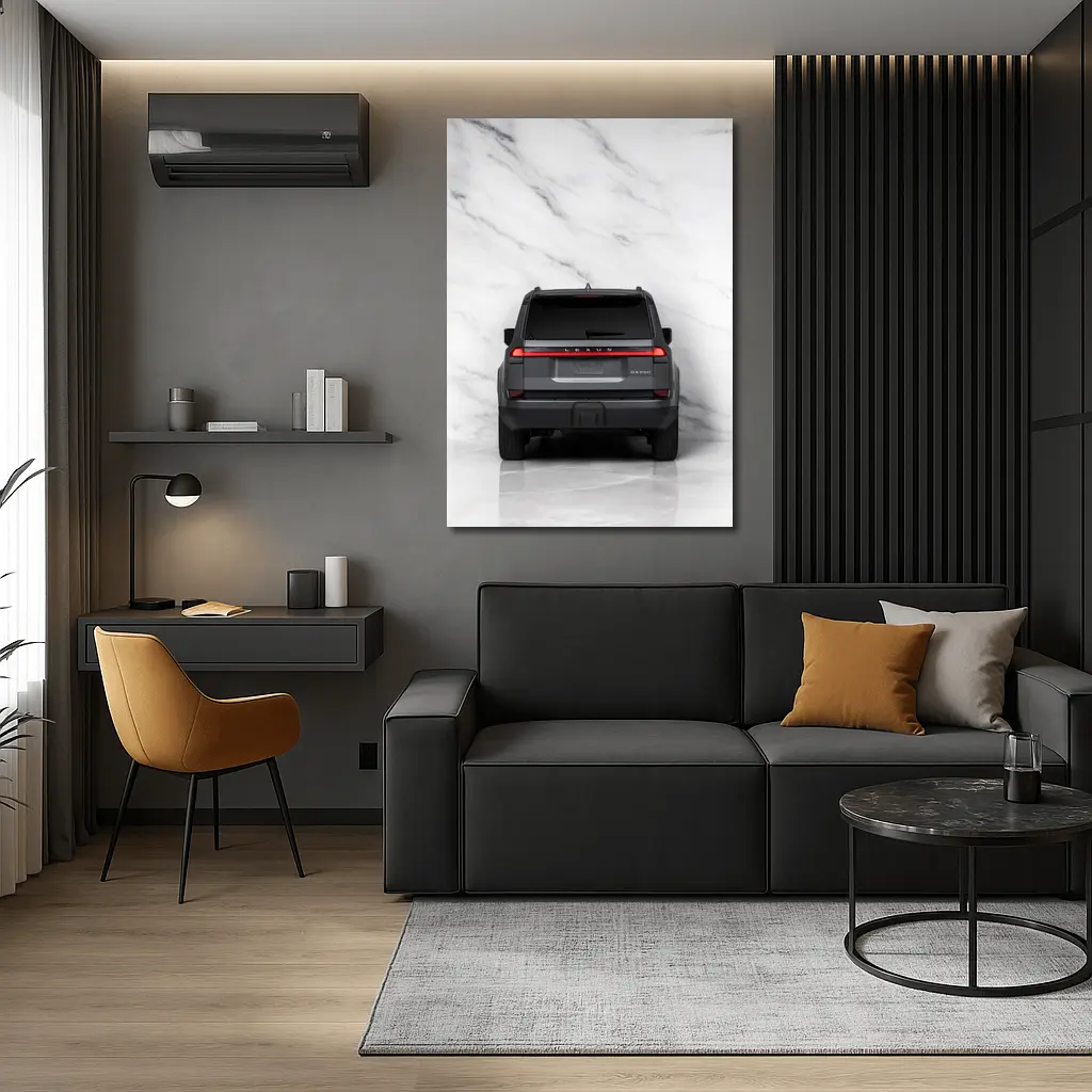 Lexus GX550 SUV Rear Marble Background – Wall Art