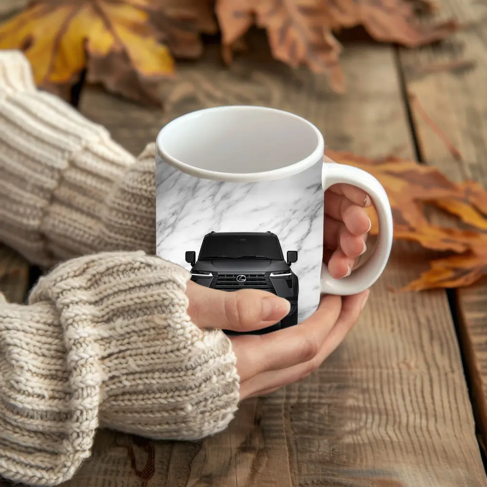 Lexus GX SUV Dark Gray Marble Background – Mugs