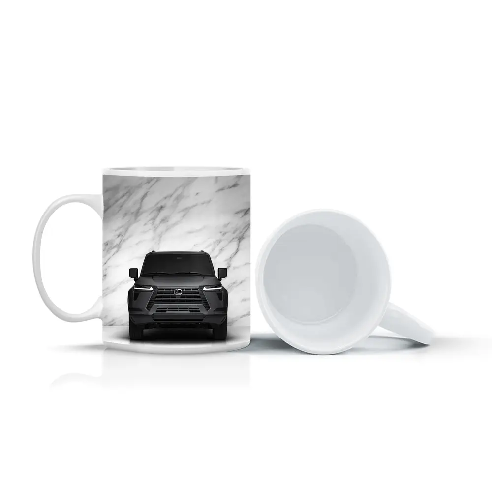Lexus GX SUV Dark Gray Marble Background – Mugs