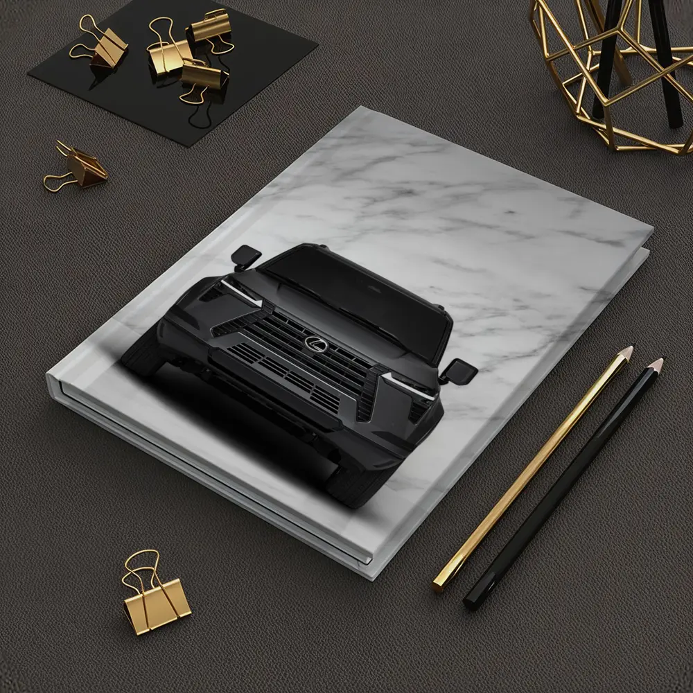 Lexus GX SUV Dark Gray Marble Background – Notebooks